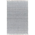 Surya Sara Recycled PET yarn Rug, Light Slate, Charcoal,  Brown, Seafoam, 5'x7'6"