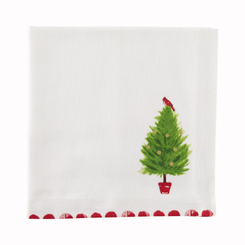 Christmas Bird Tree Napkins