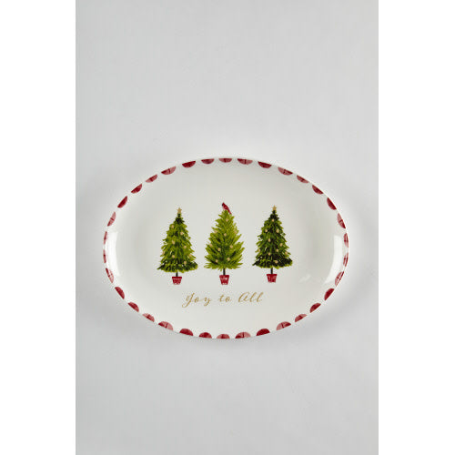 Tableau Holiday Tree Oval Platter
