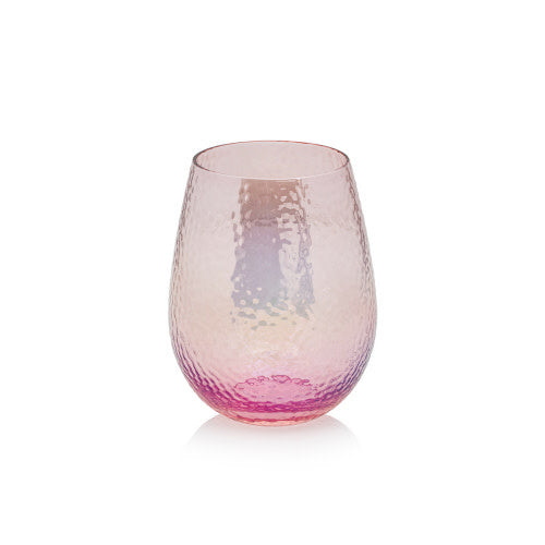 Aperitivo Stemless Pink Luster Glass