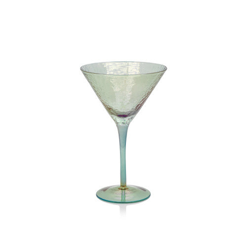 Zodax Aperitivo Martini Glass Blue Luster