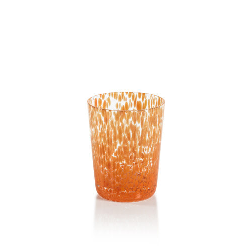 Gigi Speckled Glass Tumbler, Orange, DOF