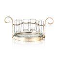Zodax Fiesta 6 Shot Tequila Set Gold