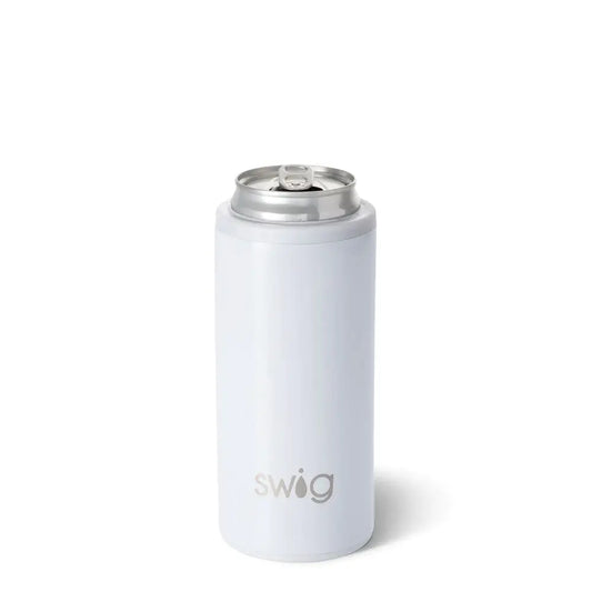 Shimmer Diamond White Skinny Can Holder