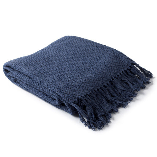 Surya Navy Throw, 50x80
