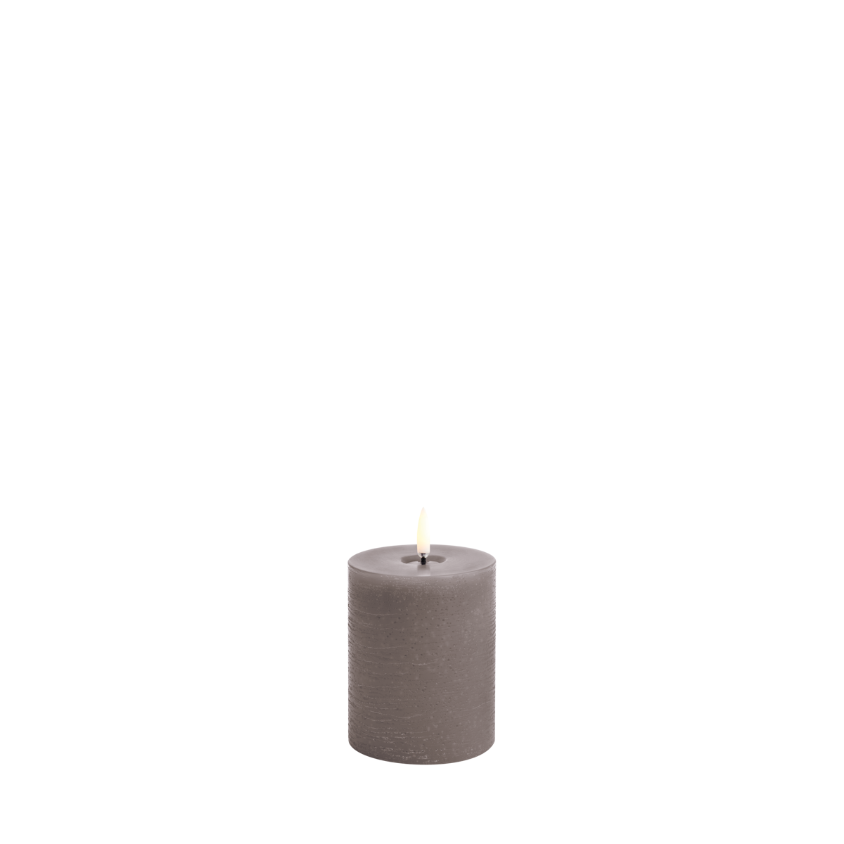 Sandstone Rustic Pillar Candle, Battery