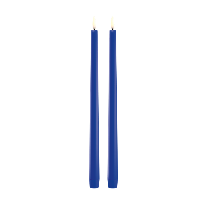 Royal Blue Taper Candle, 32cm, Battery