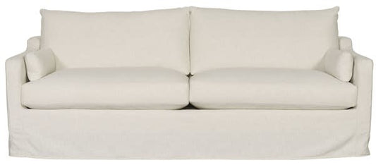Vanguard Thea Slipcover Sofa Identify Ivory Muslin Fabric