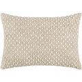 Surya Dots Pillow, Beige with White Dots, 13x20