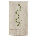 Saro Embroidered & Hemstitched Vine Guest Towel