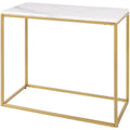 Surya Aryaa Side Table, Brass and Marble