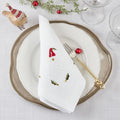 Saro Embroidered Santa Napkin