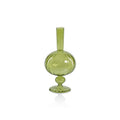 Venetian Spiral Onion Shaped Vase, Green