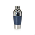 Nickel and Leather Cocktail Shaker