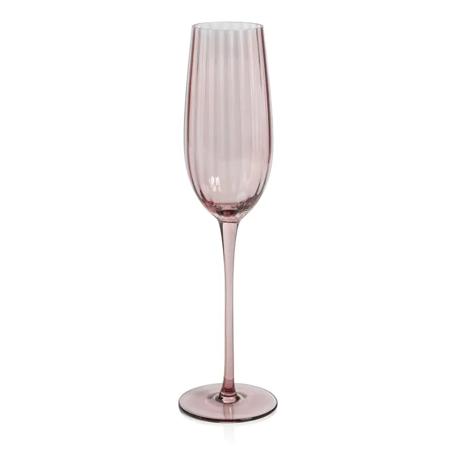 Madeleine Optic Glassware Champagne Flute