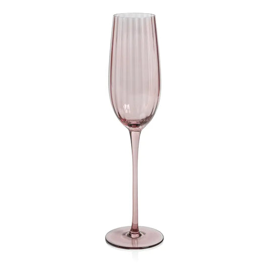 Madeleine Optic Glassware Champagne Flute