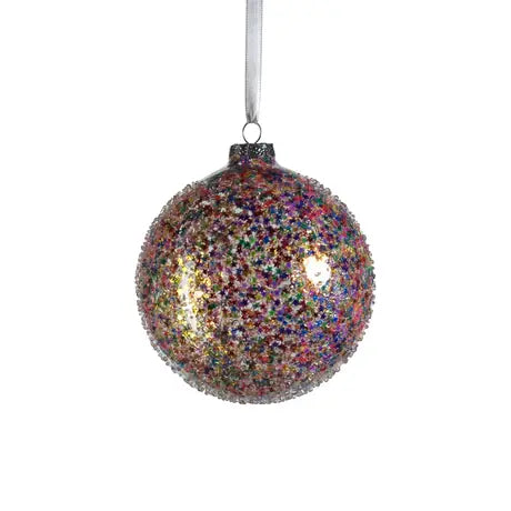Confetti Glass Ball Ornament