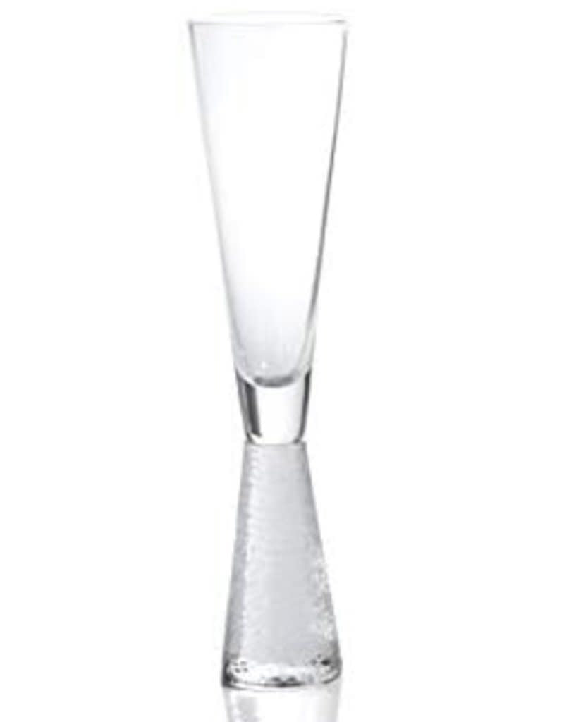 Zodax Livorno Champagne Flute on Hammered Stem