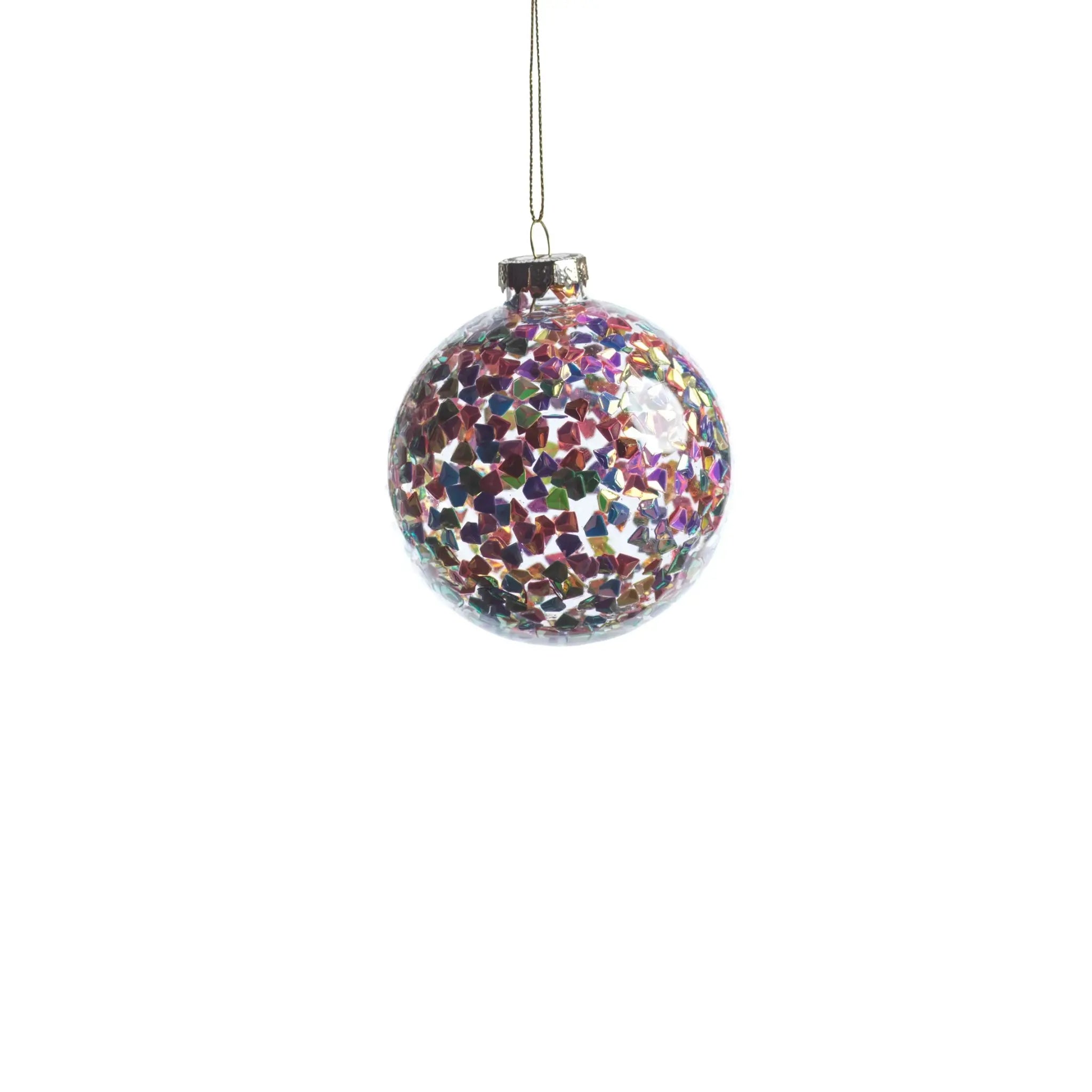 Multicolor Sequin Ornament 4.75"